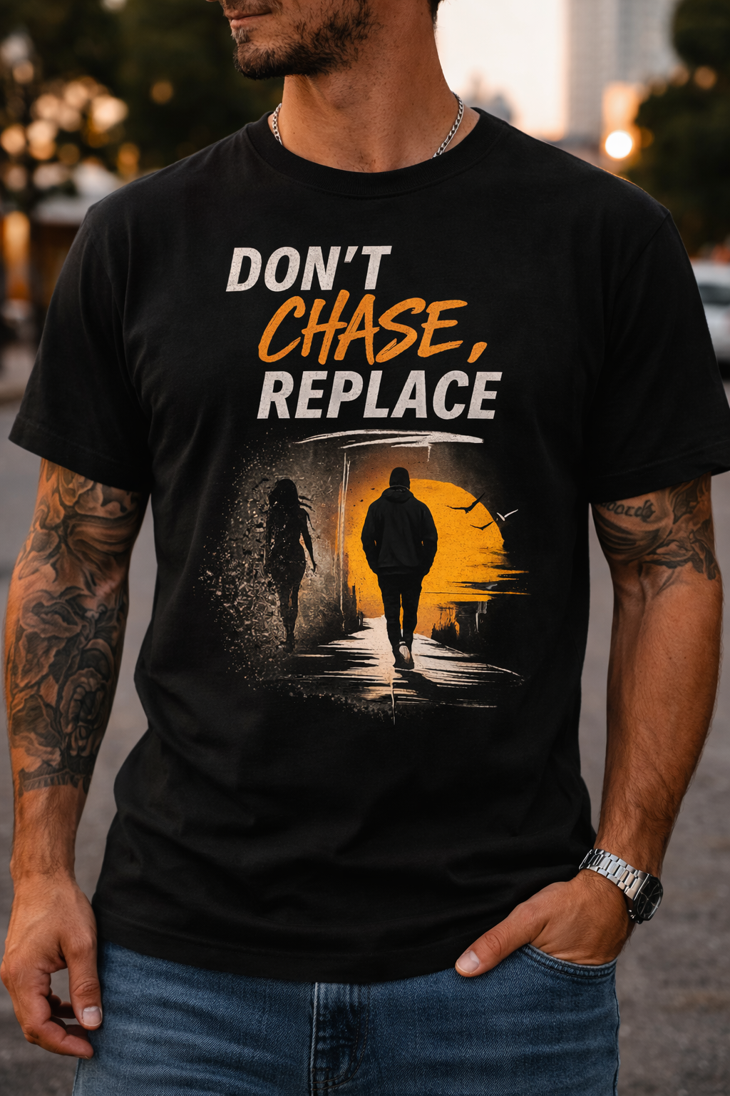 Don’t Chase, Replace” Graphic T-Shirt