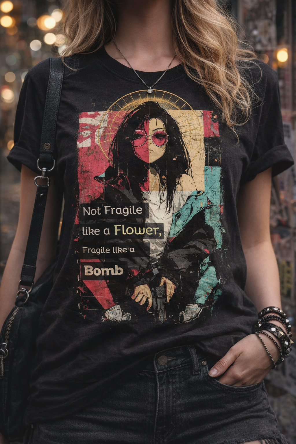 Fragile Like a Bomb – Bold Statement Tee for Women