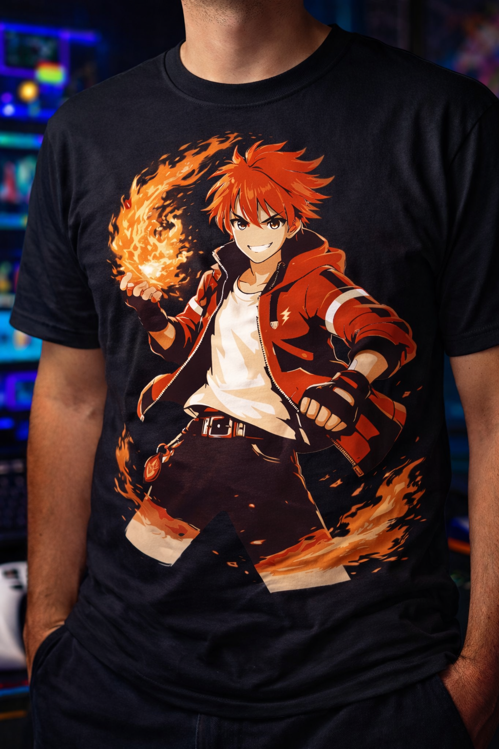 Anime Printed T-Shirt – Cool Anime Graphic Tee