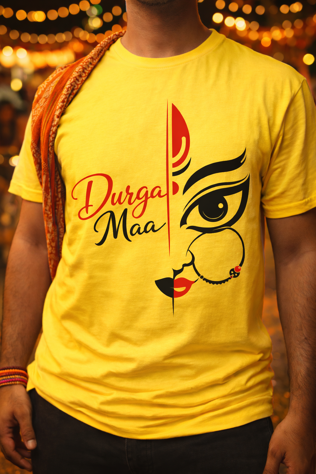 Maa Durga Graphic Print T-Shirt | Spiritual Devotional Wear