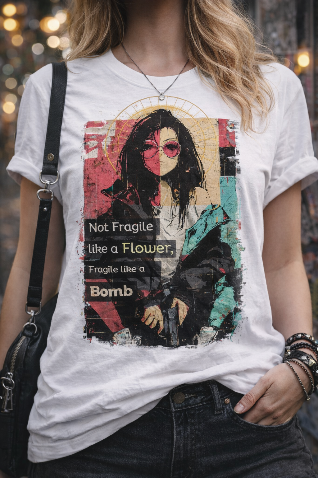 Fragile Like a Bomb – Bold Statement Tee for Women