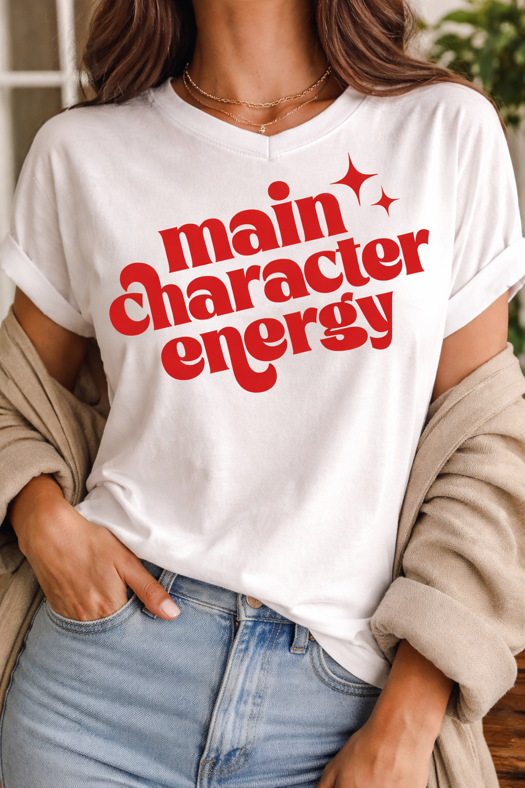 Main Character Energy Graphic T-Shirt