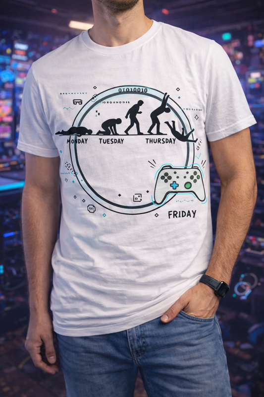 Friday Gaming Gamer Graphic Printed T-Shirt
